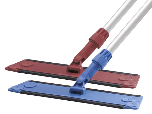 400mm Ultra Flat Mop with Extendable Handle Swivel Head Microfibre Mop