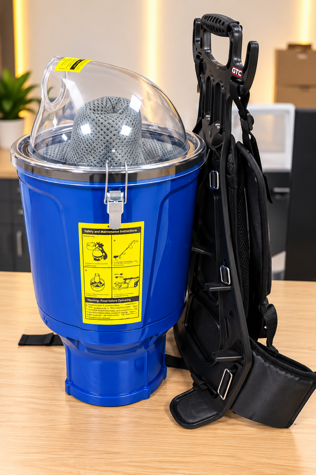 Commercial Backpack Vacuum Cleaner – 1000W | 25kPa | 18m Cable