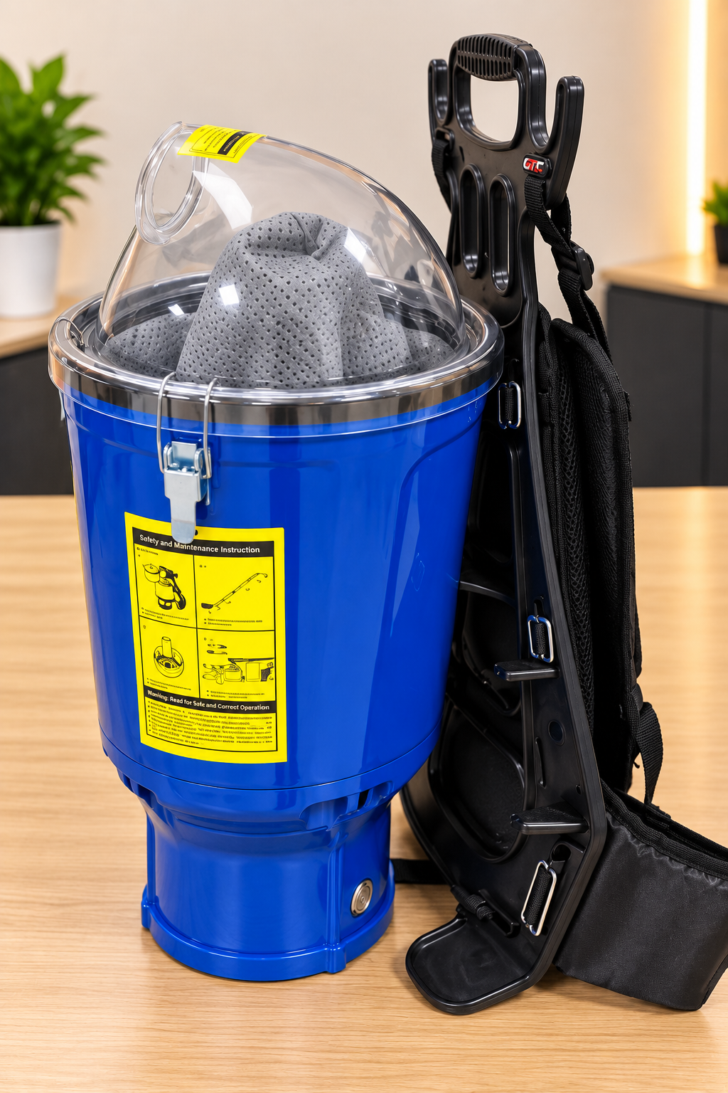 Commercial Backpack Vacuum Cleaner – 1000W | 25kPa | 18m Cable