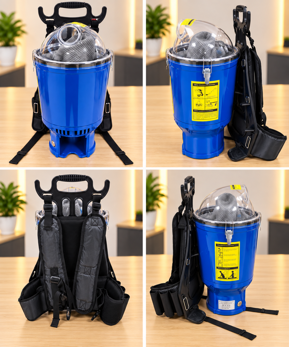 Commercial Backpack Vacuum Cleaner – 1000W | 25kPa | 18m Cable