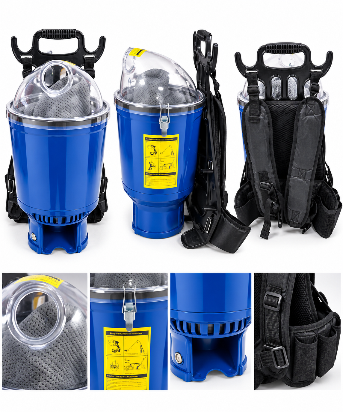 Commercial Backpack Vacuum Cleaner – 1000W | 25kPa | 18m Cable