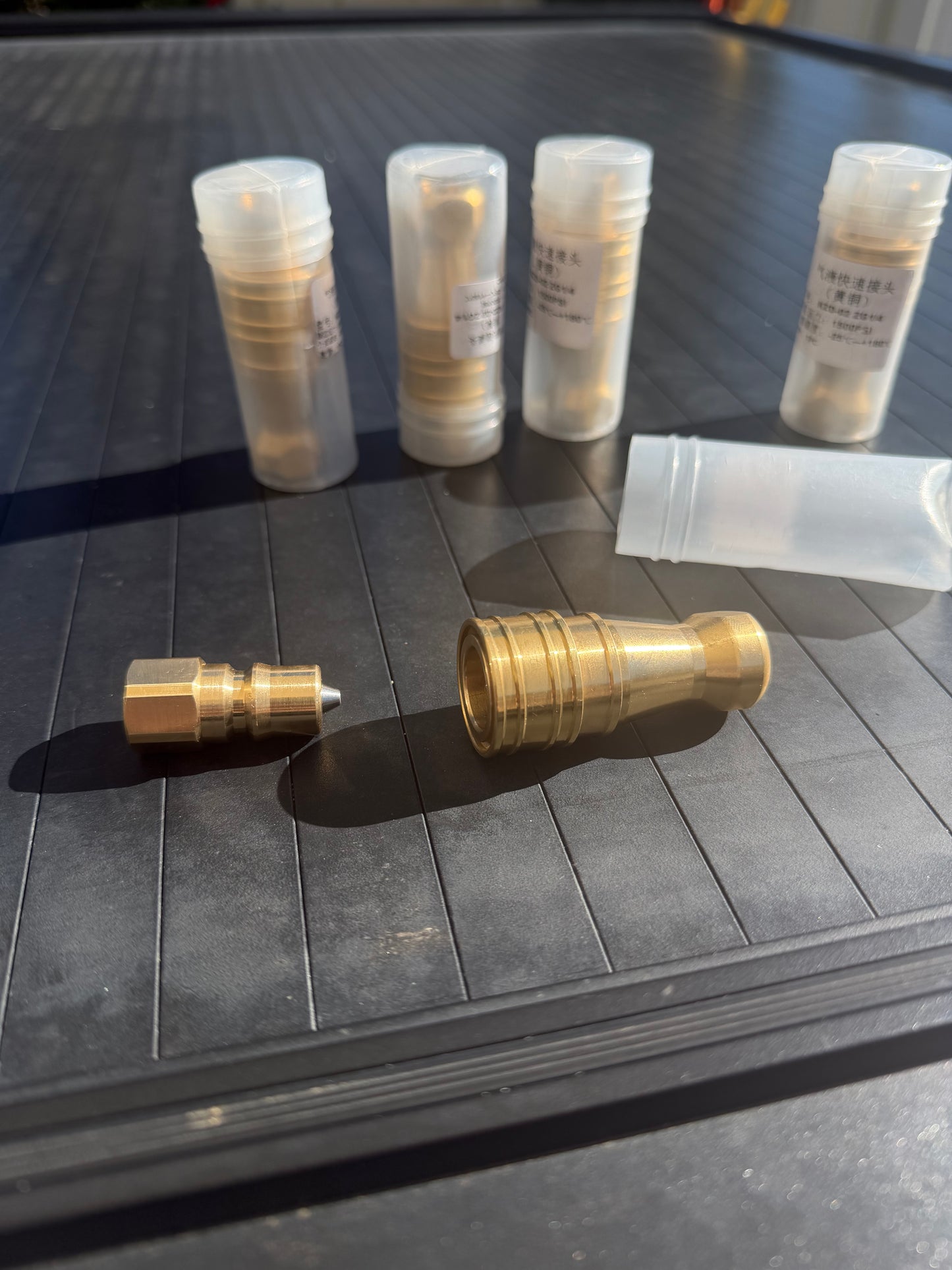 1/4" Brass Quick Adapter Male & Female Coupling Set for Carpet Cleaning Machines