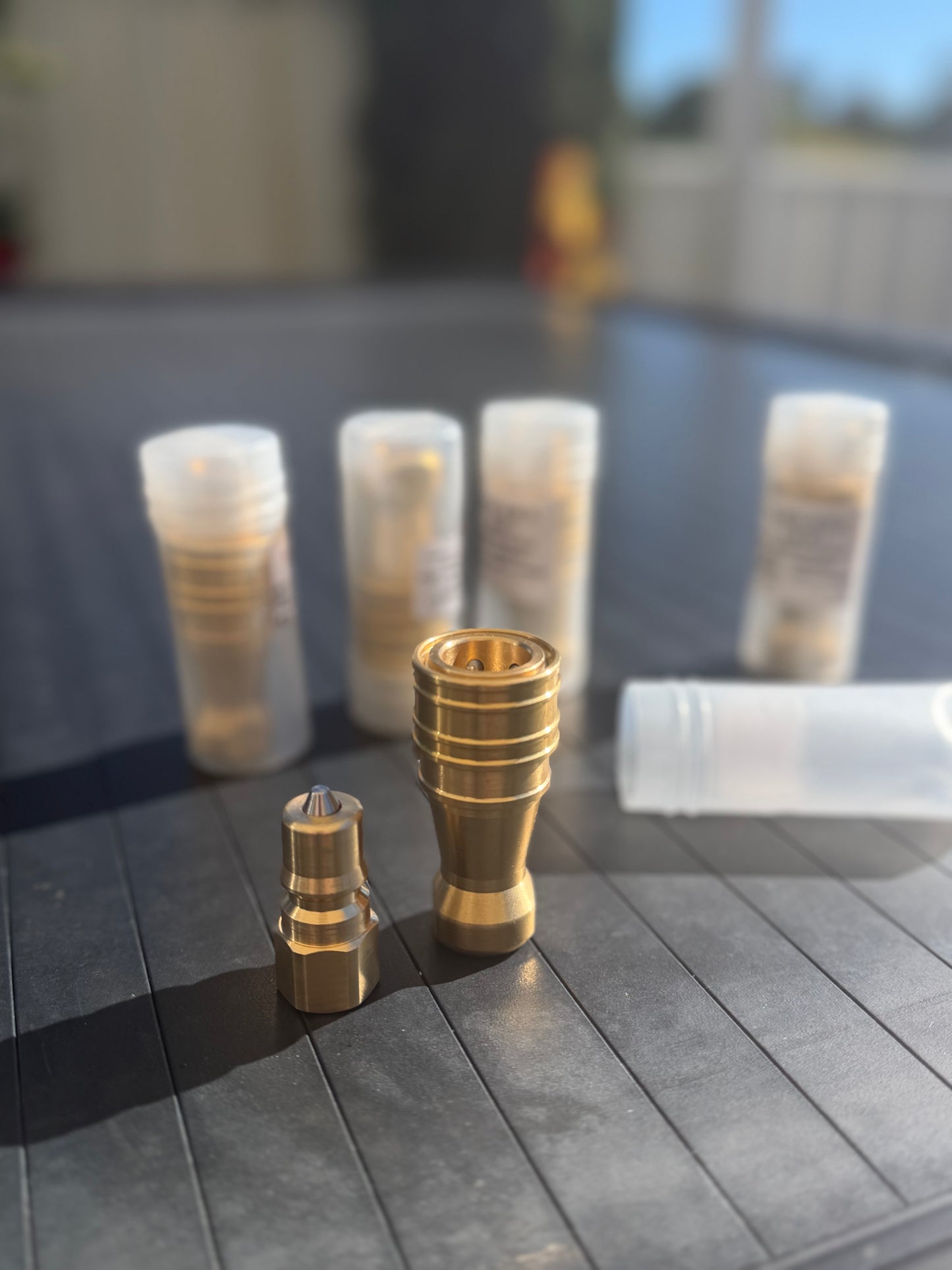 1/4" Brass Quick Adapter Male & Female Coupling Set for Carpet Cleaning Machines