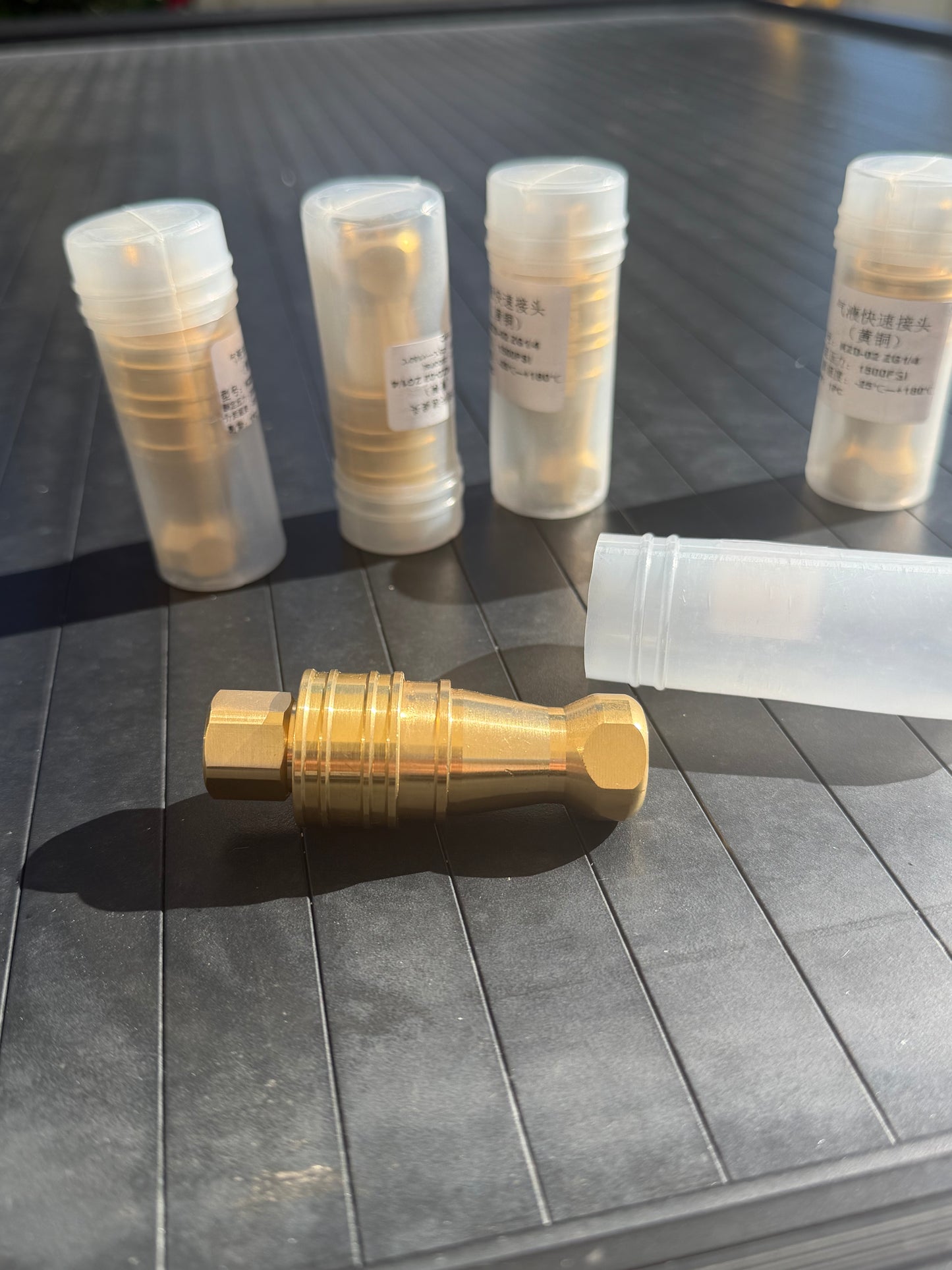 1/4" Brass Quick Adapter Male & Female Coupling Set for Carpet Cleaning Machines