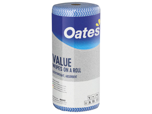 Wipes on a Roll Oates Value 90 sheets, Blue