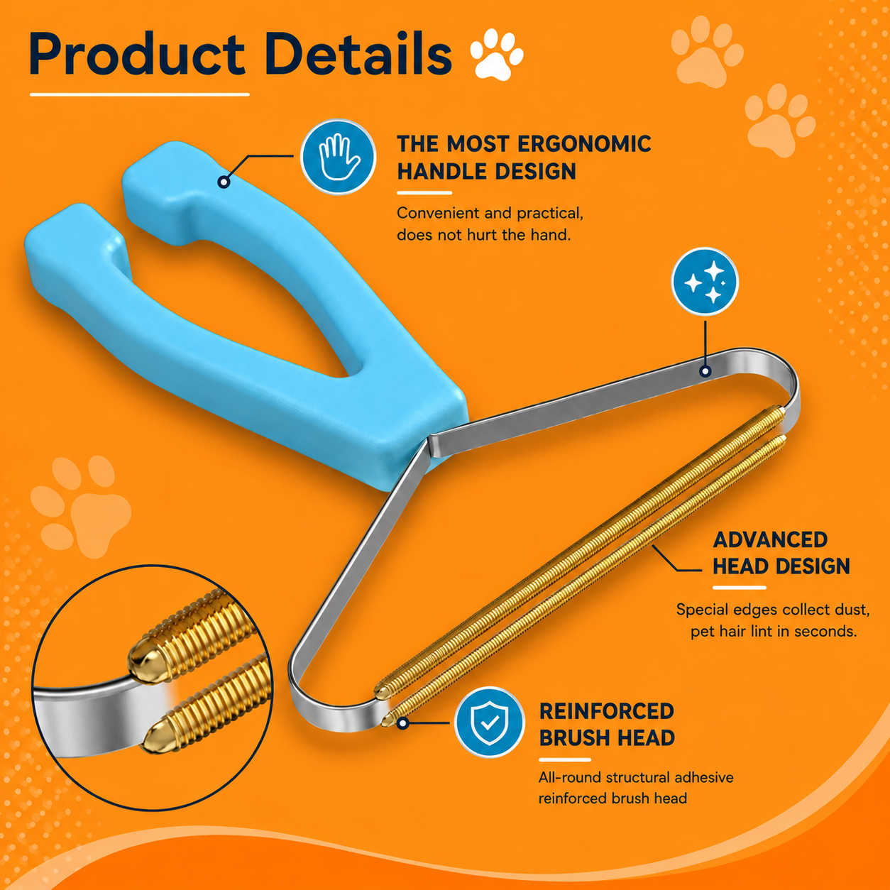 Pet Hair Remover Grooming Kit 2 pcs for Dogs & Cats –  Brush & Deshedding Mitt