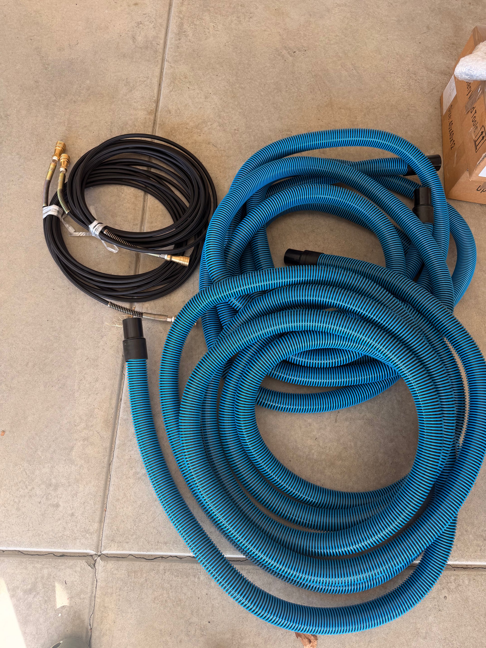 vacuum hose for carpet cleaning.